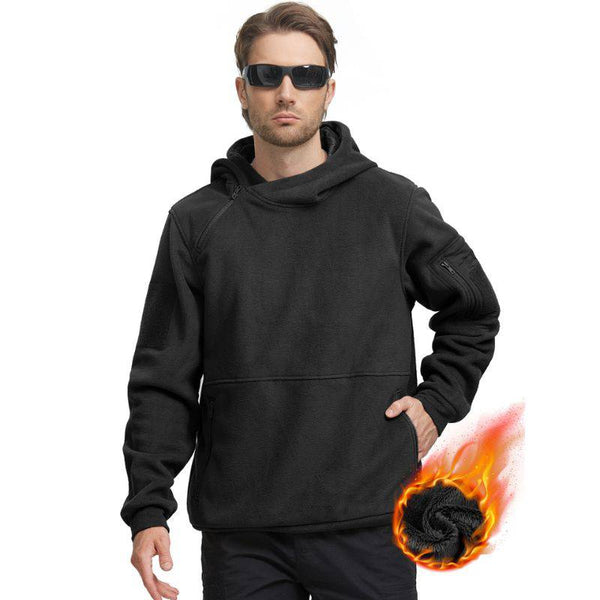 FIERCE Men's Fleece Tactical Pullover Hoodie
