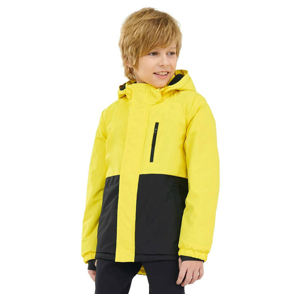 PAMLULU Kids Fleece Lined Waterproof Raincoat